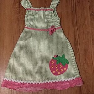 Cute little girls strawberry dress.